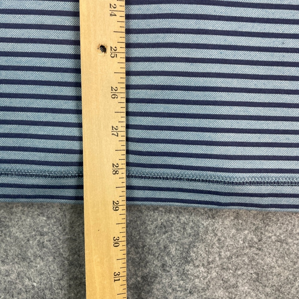 Tommy Bahama Mens Polo Shirt XL Blue Striped Striped Short Sleeve - Picture 8 of 12